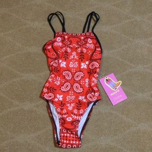 Sporti X Alex Walsh NWT Tracy Double Strap One-Piece Swimsuit, 26